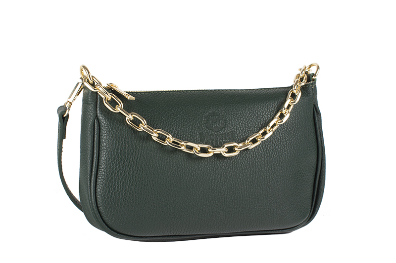 Massa by Moretti Milano Luxury fashion bag Made in Italy Genuine leather Green color
